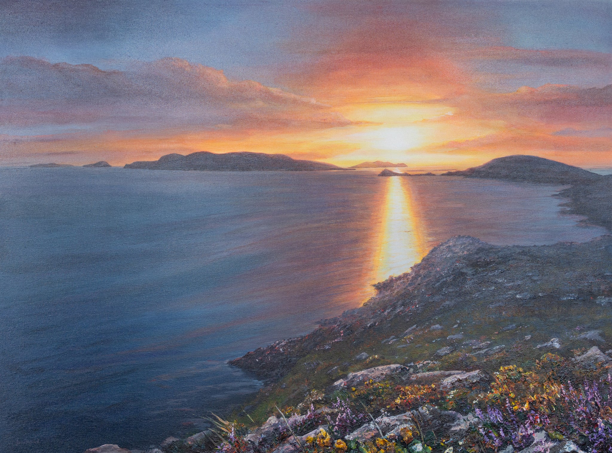 Blasket Islands sunset