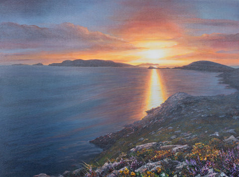 Blasket Islands sunset